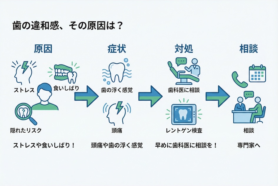 歯の違和感、その原因は？