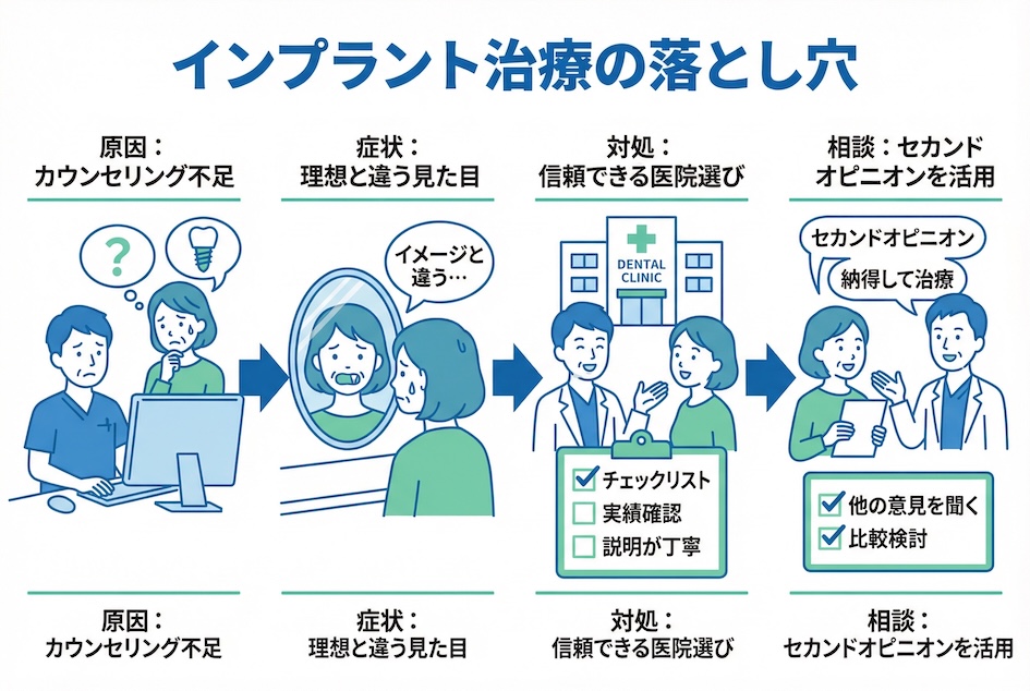 実際の失敗談から学ぶ歯科医院選びで絶対外せないポイント