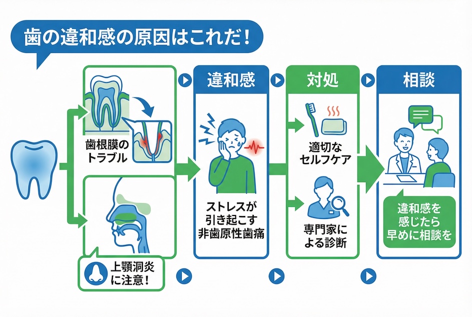 歯の違和感の原因はこれだ！
