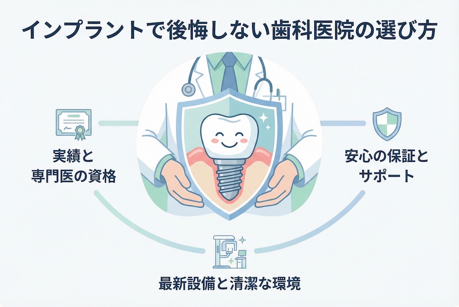 インプラントで後悔しない歯科医院の選び方