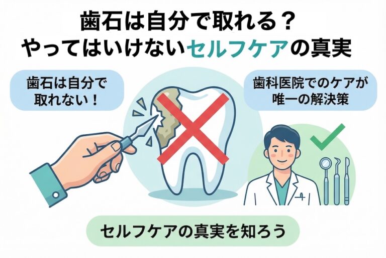 歯石は自分で取れる？