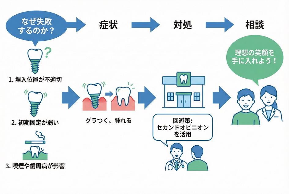 なぜ前歯インプラントは失敗するのか?よくある原因と回避策