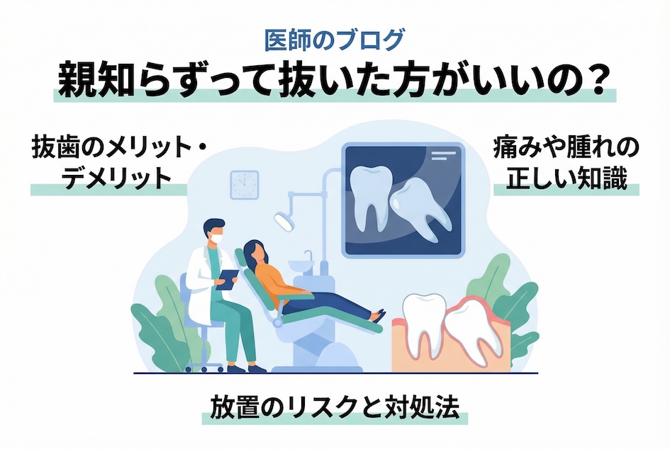 「親知らずって抜いた方がいいの？」迷っている人が知っておきたい本当の話