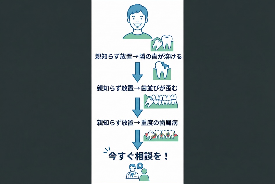 症例写真で見る 親知らず放置が招いた口腔トラブルの真実