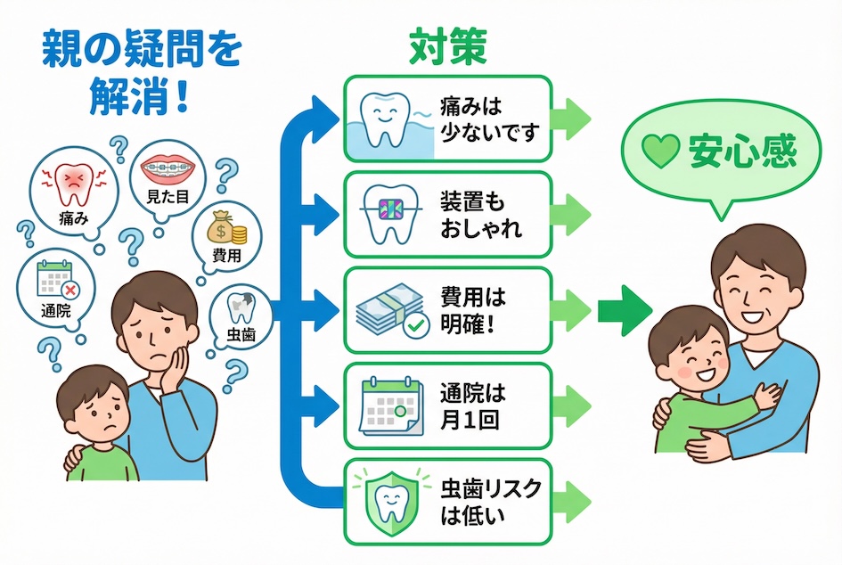 親御さんの不安にお答えします 小児矯正でよくある5つの疑問