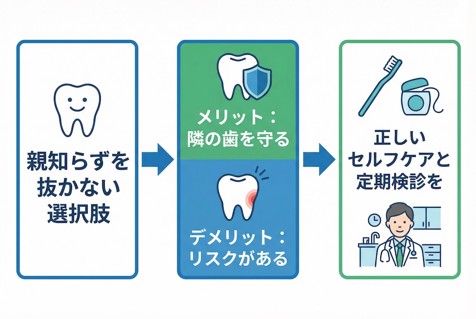 親知らずを「抜かない」という選択肢と長期的な管理方法