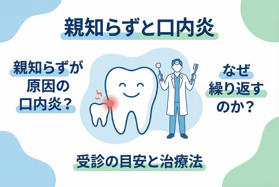 親知らずがあると口内炎はできやすい？繰り返す理由と受診タイミング