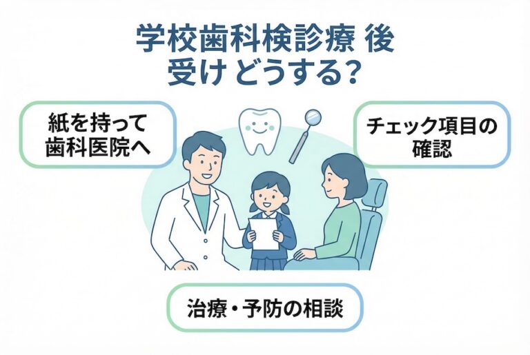 学校歯科健診の紙をもらったら？歯科医院で確認しておきたいポイント