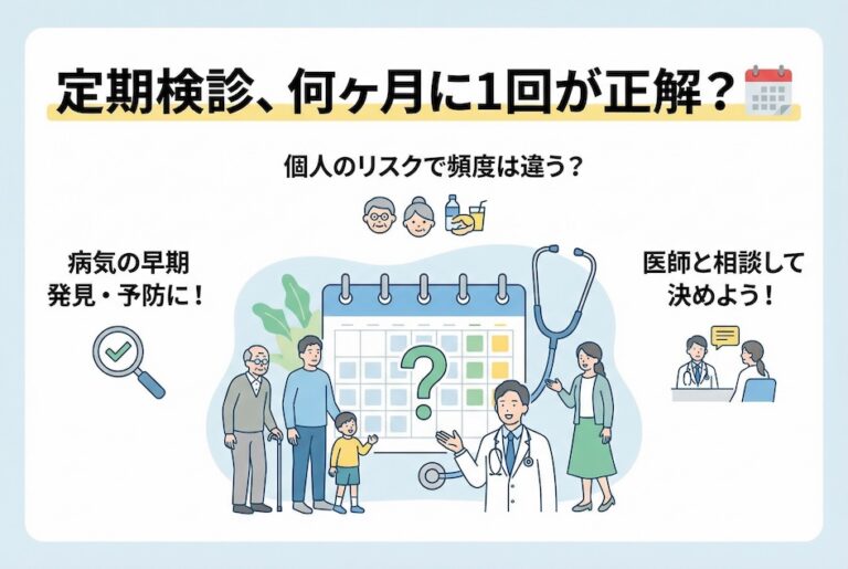定期検診、何ヶ月に1回が正解？