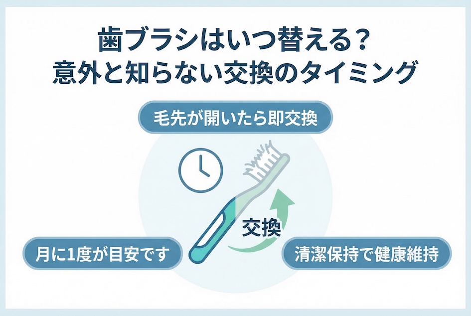 歯ブラシはいつ替える？意外と知らない交換のタイミング