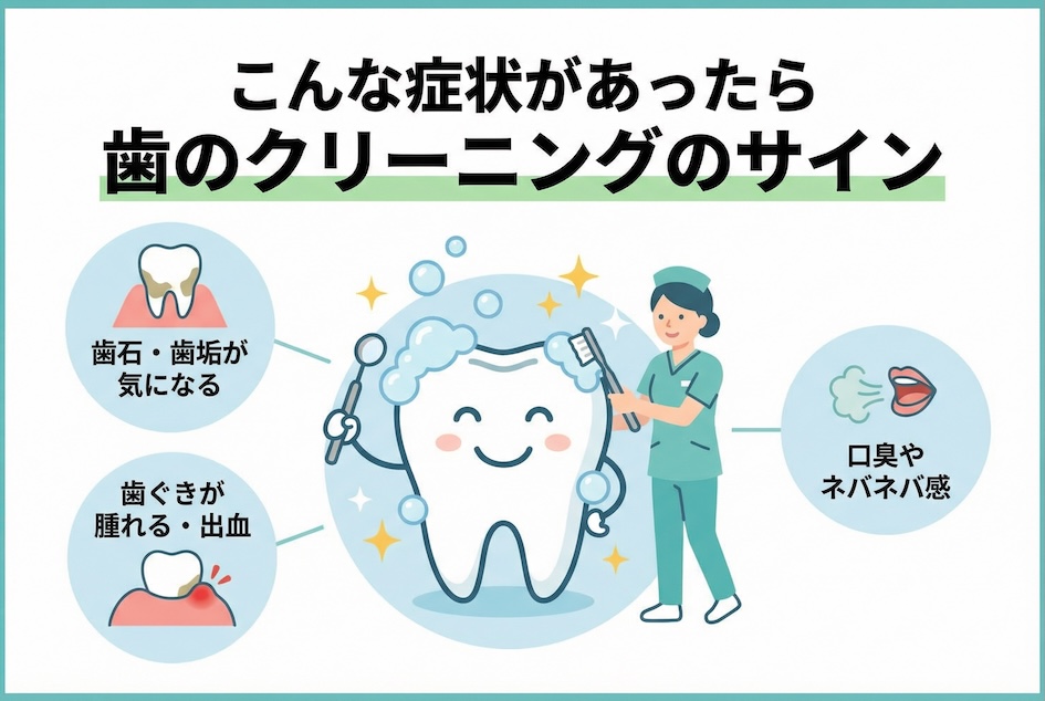 こんな症状があったら歯のクリーニングのサイン