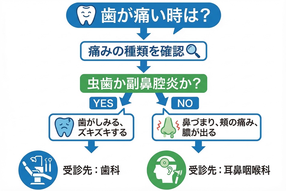受診科を間違えないための最短ルート判断チャート