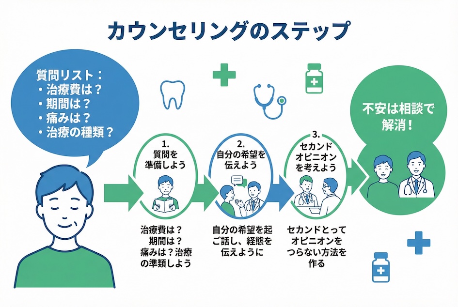 すべての不安を解消する「はじめの一歩」無料カウンセリング徹底活用術