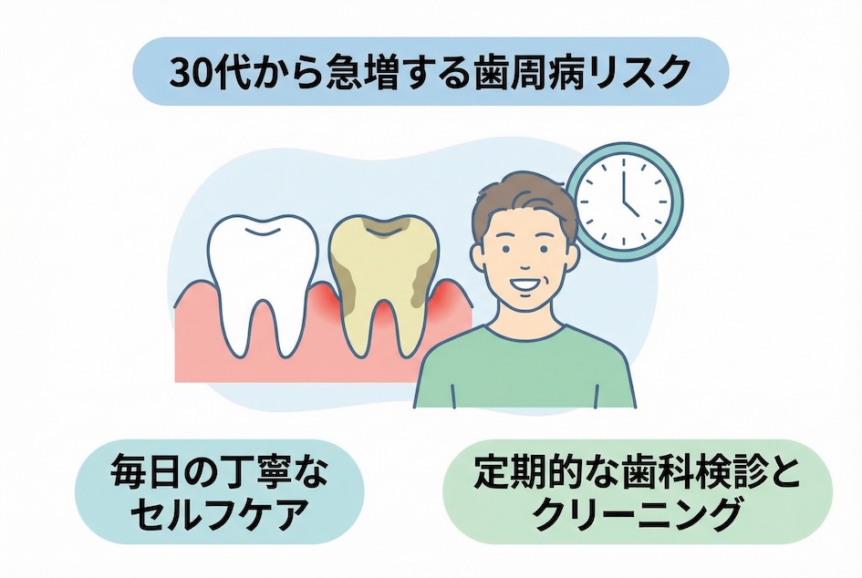 30代から急増する歯周病。手遅れになって歯を失わないための「3つの習慣」