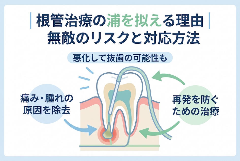 根管治療で膿を出す理由｜放置リスクと対処法
