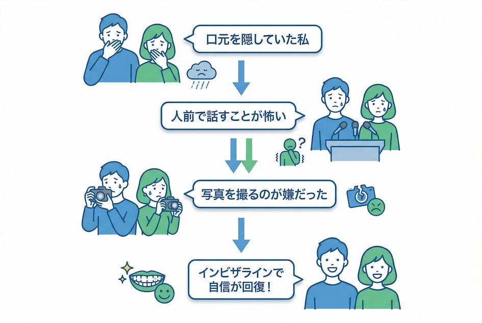 変化は口元から。インビザラインがもたらす自信と笑顔のある毎日
