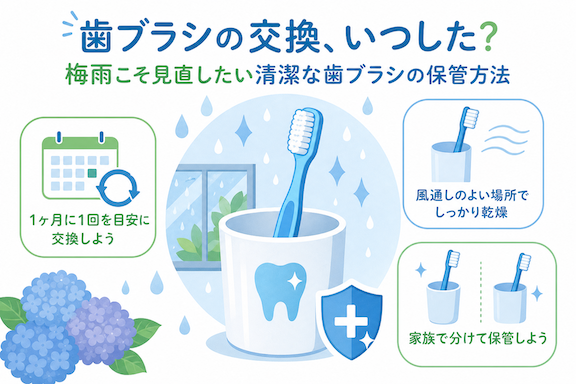 「歯ブラシの交換、いつした？」梅雨こそ見直したい清潔な歯ブラシの保管方法